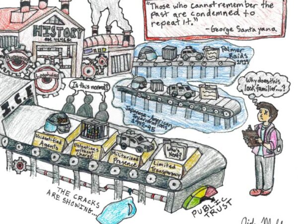 Gretna East admins pulled a student journalist’s cartoon about ICE. Now, students want to change district policy