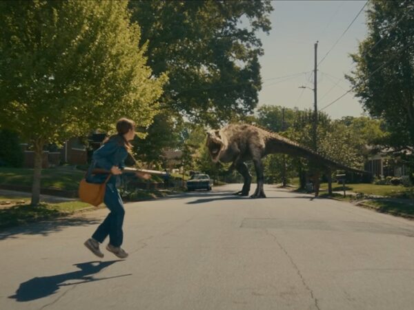Open the door, get on the floor, everybody run, it’s dinosaurs!