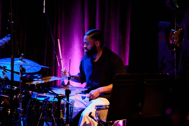 David Hawkins keeps the rhythm on drums