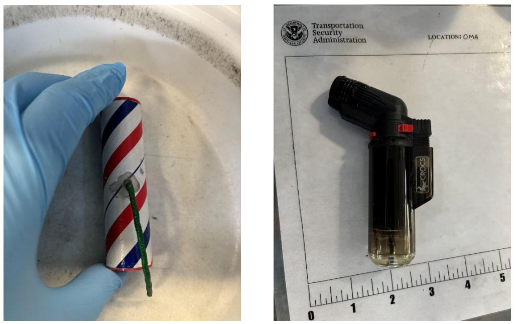 Man arrested for allegedly carrying firecracker, lighter into Omaha airport