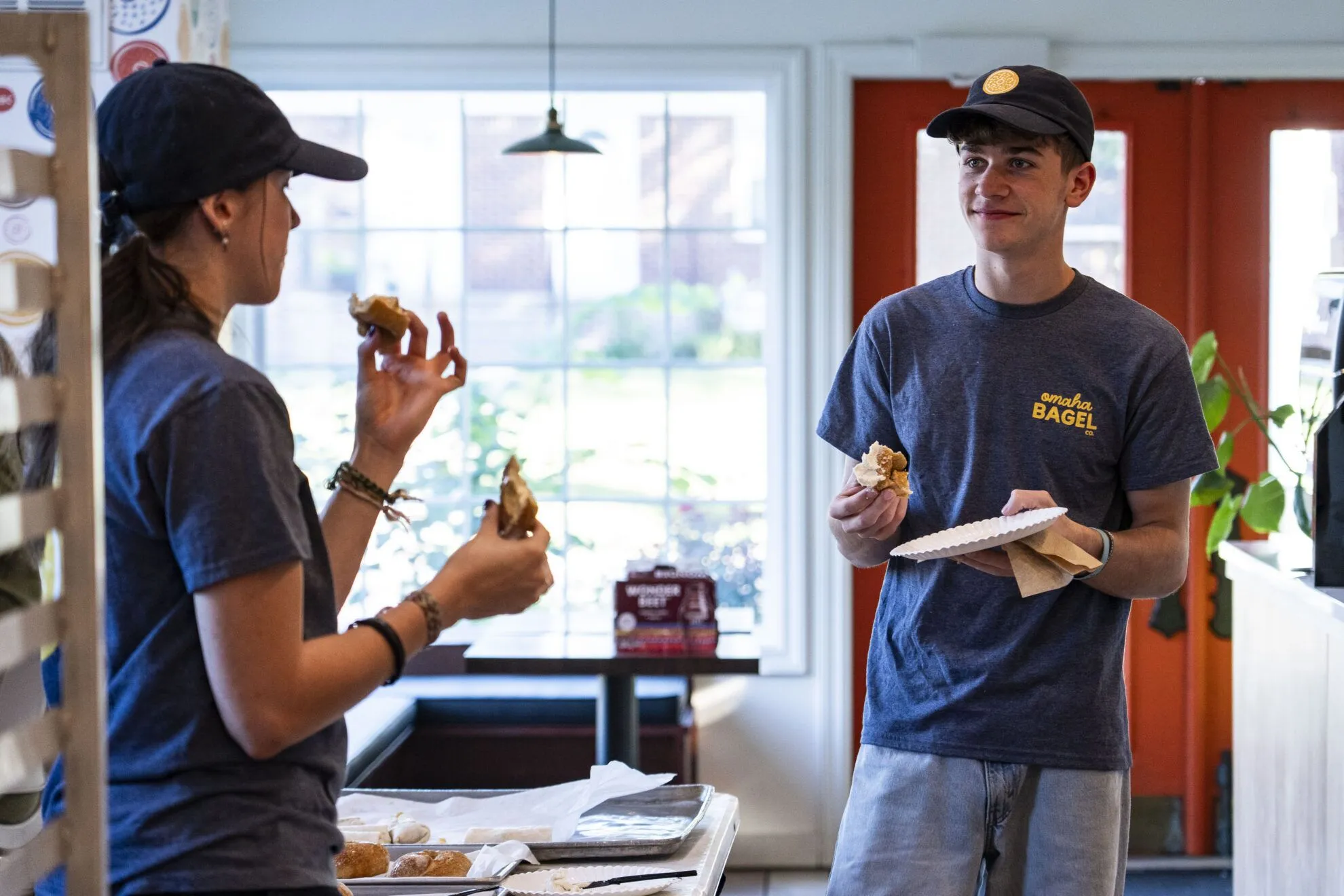 Omaha Bagel Co. employees