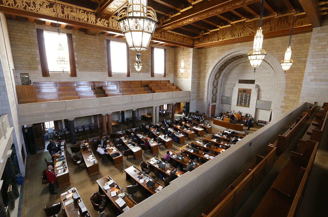 The George W. Norris Chambers at the Nebraska State Capitol.