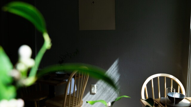 A corner of Obed Sanchez-Liborio's dining room. Photo by Chris Bowling.