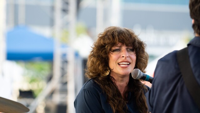 Cary Ann Hearst perform with Shovels and Rope at the Maha Music Festival on July 31, 2021. Photo by Chris Bowling.